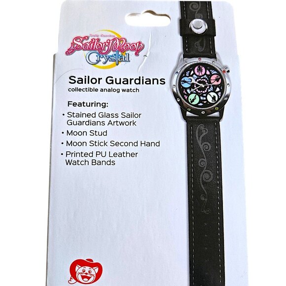Sailor Moon Crystal Sailor Guardians Collectible Analog Watch, Stained Glass Art main image 6